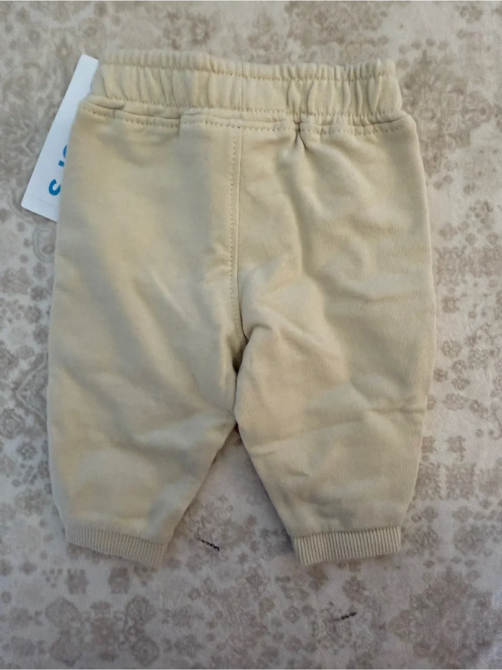 NWT BUNDLE Carters 3 Baby Jogger Pants Trio - Blue, Cream, Pink